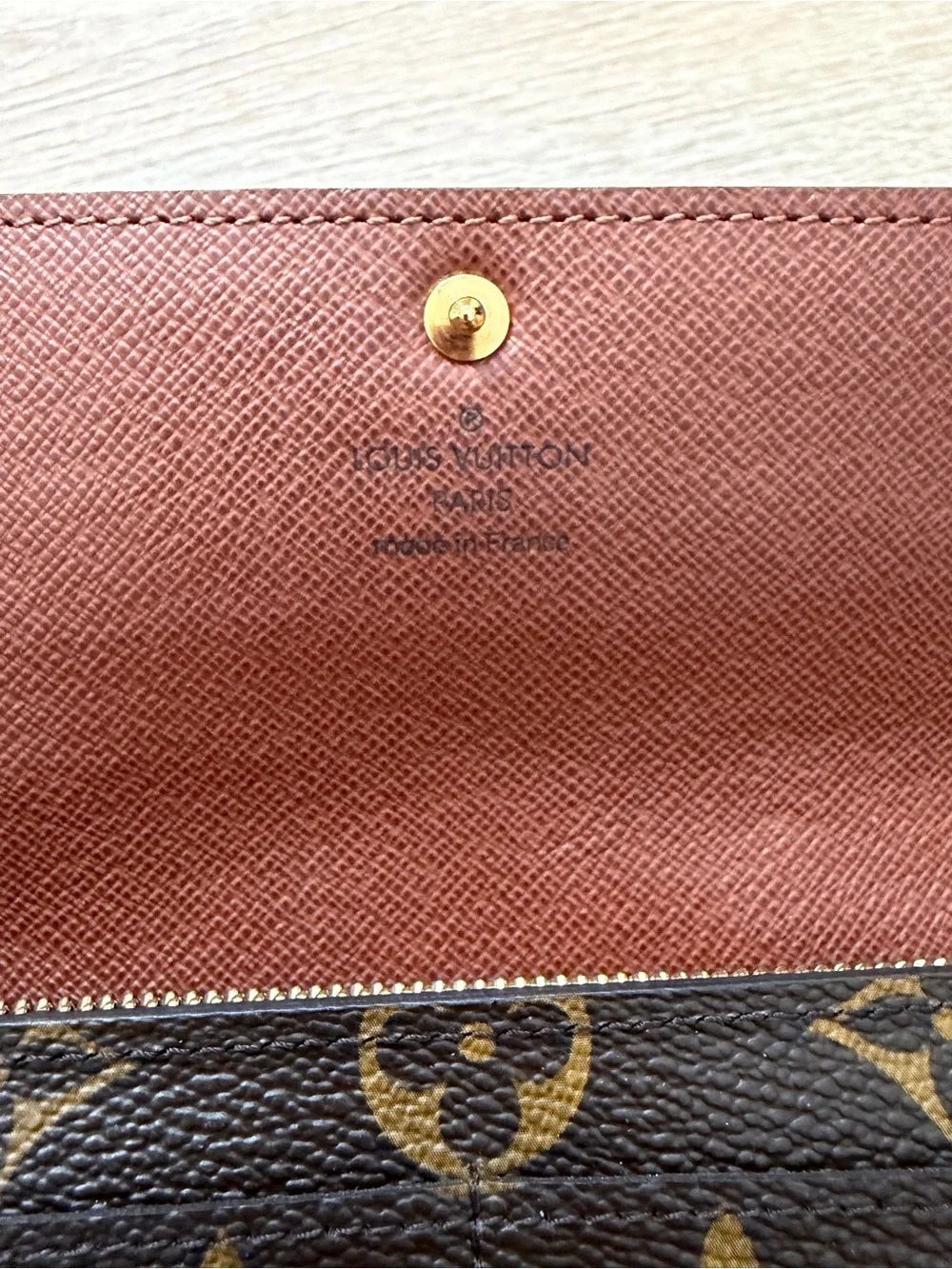 Louis Vuitton Monogram Canvas Long Wallet - Brown and Gold - Picture 4 of 12